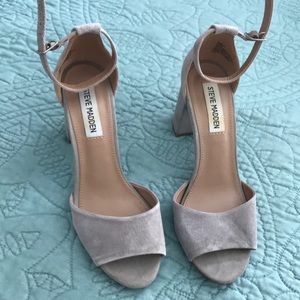 Steve Madden Grey Block Heel